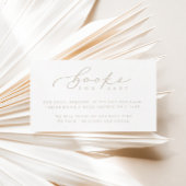 Minimalistische Skriptduschbücher für Babykarten Platzkarte