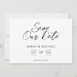 Minimalistische Skripteinblendung Datum speichern Save The Date