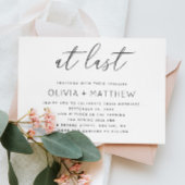 Minimalistische Skripteinsätze mit QR-Code | Endli Einladung