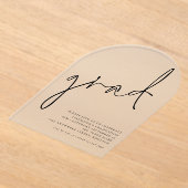 Minimalistische Skriptgrad-Graduierungspartei Acryleinladungen (Ablage )