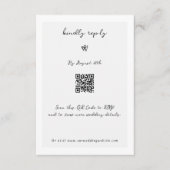 Minimalistische Skripthandschrift Schriftliche Typ Begleitkarte (Vorderseite)