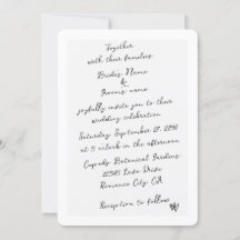 Minimalistische Skripthandschrift Schriftliche Typ