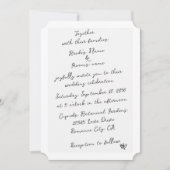 Minimalistische Skripthandschrift Schriftliche Typ Einladung (Vorderseite)