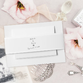 Minimalistische Skripthandschrift Schriftliche Typ Einladungsbanderole