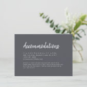 Minimalistische Skriptunterbringung in der Holzkoh Begleitkarte (Stehend Vorderseite)