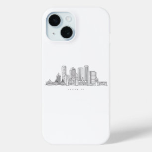 Minimalistische Skyline-Illustration in Boston Cit Case-Mate iPhone Hülle