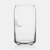 Minimalistische Skyline-Illustration in Boston Cit Dosenglas (Links)