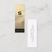 Minimalistische Sleek (Führungskraft) Mini Visitenkarte (Vorne/Hinten)