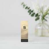 Minimalistische Sleek (Führungskraft) Mini Visitenkarte (Stehend Vorderseite)