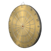 Minimalistische Slick Metallic Gold Textur Dartscheibe (Vorderseite rechts)