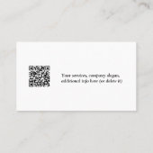 Minimalistische Social Media-Icons für benutzerdef Visitenkarte (Rückseite)