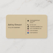 Minimalistische Social-Media-Website-Logo der Mari Visitenkarte (Vorderseite)