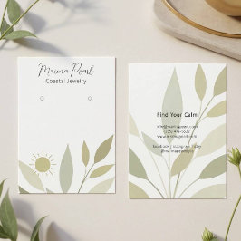Minimalistische Soft Foliage Shadows Style Card