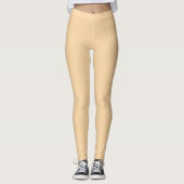 Minimalistische Soft Peach-Leggings mit einzigarti Leggings (Vorderseite)