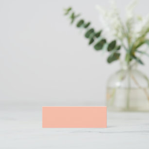 Minimalistische Soft Peach Mini Business Card Visitenkarte