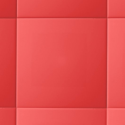Minimalistische Solid Color | Korallenrot Fliese