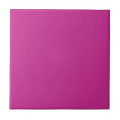 Minimalistische Solid Color Royal Fuchsia Fliese (Vorderseite)