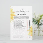 Minimalistische Sonnenblume Das Hochzeitsschuhspie (Stehend Vorderseite)