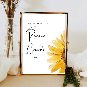 Minimalistische Sonnenblume hinterlasse hier deine Poster