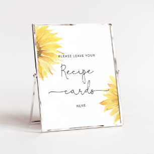 Minimalistische Sonnenblume verlasse hier Ihre Rez Poster