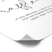 Minimalistische Sonnenblumenspulmaschine Tombola B Poster (Ecke)