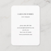 Minimalistische Sonnenmond-Sternenkarte Visitenkarte (Rückseite)