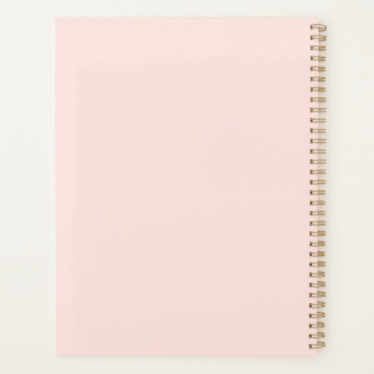 Minimalistische Sonnenmondsterne Planer (Rückseite)