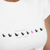 Minimalistische, sonnige katzenlose Lady T-Shirt