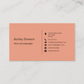 Minimalistische soziale Medien Modernes Berufliche Visitenkarte (Vorderseite)