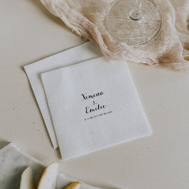 Minimalistische Spanische Hochzeit Napkin Serviette
