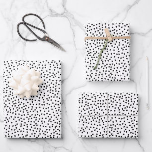 Minimalistische Spots Einfach Moderner Niedlicher Geschenkpapier Set