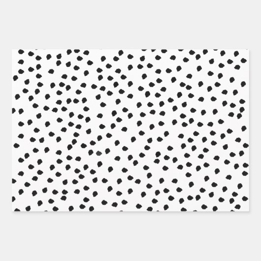 Minimalistische Spots Einfach Moderner Niedlicher Geschenkpapier Set (Vorderseite)