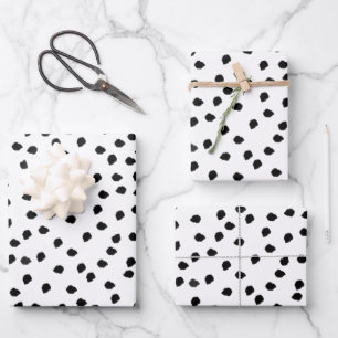 Minimalistische Spots Einfach Moderner Niedlicher Geschenkpapier Set