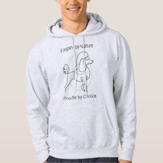 Minimalistische Standard-Pudel-Heritage-Linienkuns Hoodie