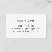 Minimalistische Starry Geschäfts-Karte Visitenkarte (Rückseite)