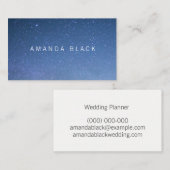 Minimalistische Starry Geschäfts-Karte Visitenkarte (Vorne/Hinten)