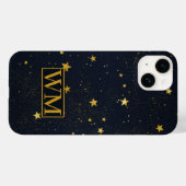 Minimalistische Starry Night Sky Initials Case-Mate iPhone Hülle (Rückseite (Horizontal))
