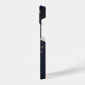 Minimalistische Starry Night Sky Initials iPhone Hülle (Linke Seite)