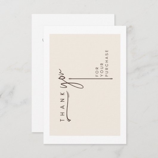 Minimalistische Stationery Customer Dankeschön Car Dankeskarte (Vorne/Hinten)