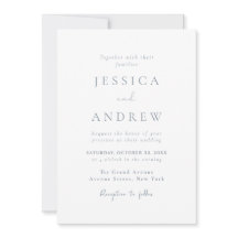 Minimalistische staubblaue und weiße einfache Hoch