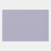 Minimalistische staubige Lila schlichtes, solides Geschenkpapier Set (Vorderseite)