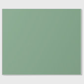 Minimalistische staubige Minze grün schlicht solid Geschenkpapier (Flach)