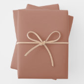Minimalistische staubige Rose schlicht elegant Geschenkpapier Set (Beispiel)