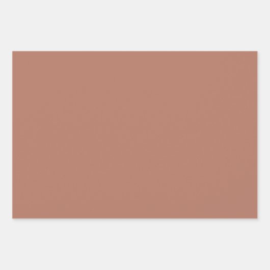 Minimalistische staubige Rose schlicht elegant Geschenkpapier Set (Vorderseite)