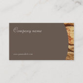 Minimalistische Steinfotografie - braune Visitenka Visitenkarte (Vorderseite)