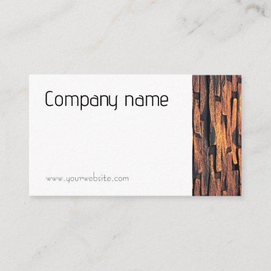 Minimalistische Steinfotografie Visitenkarte (Vorderseite)