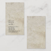 Minimalistische Steinmauer Schlicht Moderne Berufl Visitenkarte (Vorne/Hinten)
