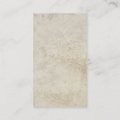 Minimalistische Steinmauer Schlicht Moderne Berufl Visitenkarte (Rückseite)