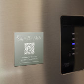 Minimalistische Stelle | SAVE THE DATE | QR Code M Magnetkarte