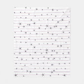 Minimalistische Sternen-Fleece-Decke Fleecedecke (Vorderseite)